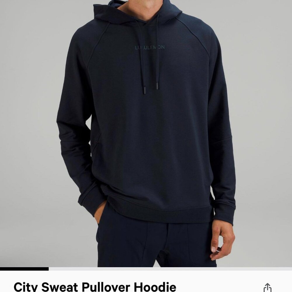 Lululemon city sweet Men's navy Blue Hoodie